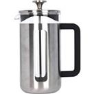 La Cafetiere Pisa Brushed Chrome 8 Cup Cafetiere Silver