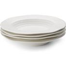 Set of 4 Sophie Conran for Portmeirion Rimmed Soup Plates White