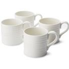 Set of 4 Sophie Conran for Portmeirion Short Mugs White
