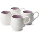 Set of 4 Sophie Conran for Portmeirion Mulberry Honey Pot Mugs White