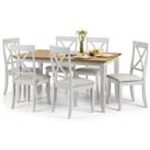 Davenport Rectangular Dining Table with 6 Chairs, Grey Grey