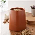 Artisan Ceramic Jar Small Brown