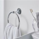 Hotel Chrome Towel Ring Silver