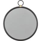 Orient Round Wall Mirror, 40x45cm Black