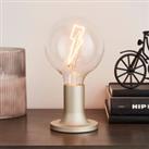 Lightning Bolt Bulb Table Lamp Silver