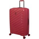 IT Luggage Coral Solidite Hard Shell Suitcase Red
