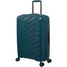 IT Luggage Blue Solidite Hard Shell Suitcase Blue
