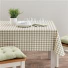 Gingham Wipe Clean Tablecloth Sage Green