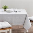 Wipe Clean Cotton Tablecloth Grey
