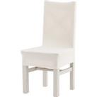 Boucle Dining Chair Cover Cream