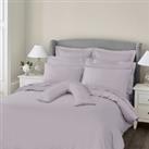 Dorma 300 Thread Count 100% Cotton Sateen Plain V-Shaped Pillowcase Purple