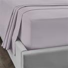 Dorma 300 Thread Count 100% Cotton Sateen Plain Flat Sheet Purple
