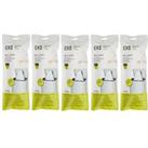 EKO Size E Bin Bags 25-35L, 5 x Rolls of 12 Bags White