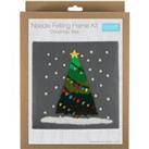 Needle Felting Kit with Frame Christmas Tree MultiColoured