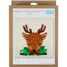 Needle Felting Kit with Frame Deer MultiColoured