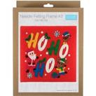 Needle Felting Kit with Frame Ho Ho Ho MultiColoured