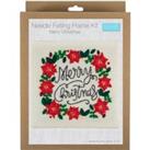 Needle Felting Kit with Frame Merry Christmas MultiColoured