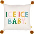 Pompoms Ice Ice Baby Cushion Beige/Green/Yellow