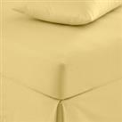 Pure Cotton Fitted Sheet Yellow