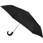 totes Eco Crook Handle Automatic Umbrella Black