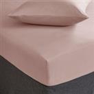 Fogarty Soft Touch Dusty Pink Fitted Sheet Pink
