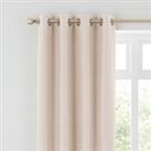 Boucle Natural Eyelet Curtains Beige