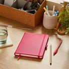 Waters and Noble Premium Faux Leather A5 Notebook Fuchsia