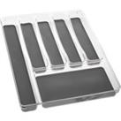 6 Compartment Cutlery Organiser Clear