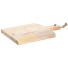 Mango Wood Chopping Board with Handle Brown