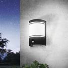 EGLO Cerno Outdoor Sensor Wall Light Black
