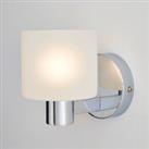 Erin Frosted Wall Light Chrome