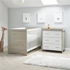 Obaby Nika 2 Piece Nursery Room Set White and Grey