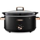 Tower 6.5L Black Cavaletto Slow Cooker Black