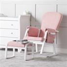 Dursley Rocking Chair & Stool Pink