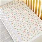 Ickle Bubba Pack of 2 Rainbow Dreams Fitted Cotbed Sheets White/Red/Blue
