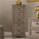 Pacific Ashwell 5 Drawer Chest, Taupe Pine Brown