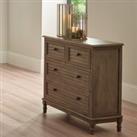 Pacific Ashwell 4 Drawer Chest, Taupe Pine Brown