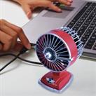 SMART Retro Red USB Mini Fan Red