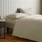 Soft & Cosy Luxury Brushed Cotton Flat Sheet Light Brown
