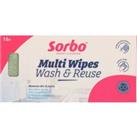 Sorbo Pack of 16 Wipes Pink
