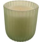 Lemongrass Ribbed Glass Candle Green