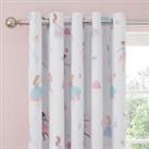 Meadow Fairies Blackout Eyelet Curtains Pink
