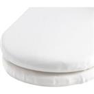 Pack of 2 Jersey White Moses Basket Fitted Sheet White