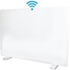 Dunelm White Igenix 2000W Smart Glass Panel Heater, 82cm x 66cm x 43cm White