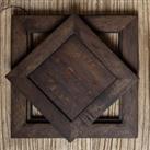 Set of 3 Stacking Trivets Brown