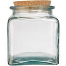 &Again Recycled Glass Storage Jar Clear