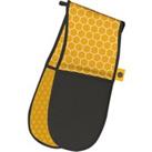 Kitchen Pantry Made With Love Double Oven Gloves Yellow