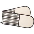 Luxe Double Oven Gloves Brown/White