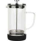 Siip Infuso Glass 8 Cup Double Walled Cafetiere Clear/Silver