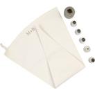 Mary Berry At Home 5 Nozzle Icing Bag Set White/Silver